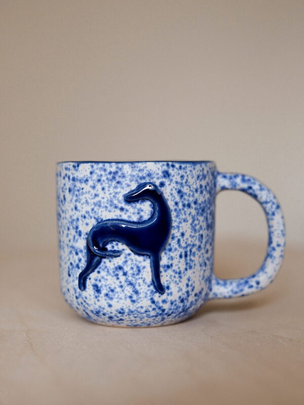 Sighthound Mug 300 ml - blue speckled with cobalt