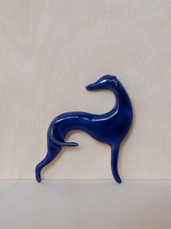 Broszka chart - kobaltowy