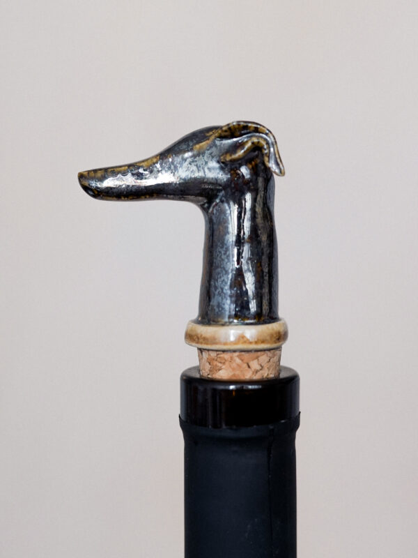 Wine Stopper - Black Sighthound