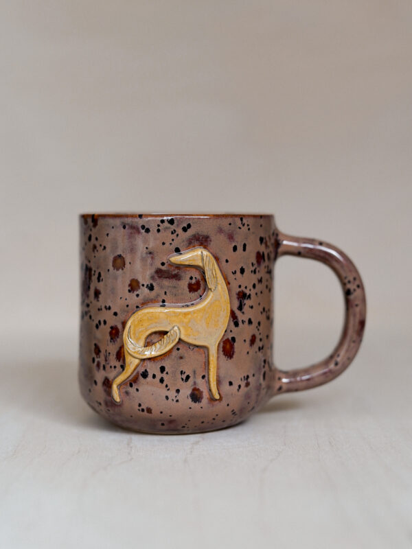 Saluki Mug 500 ml - Plum and Amber